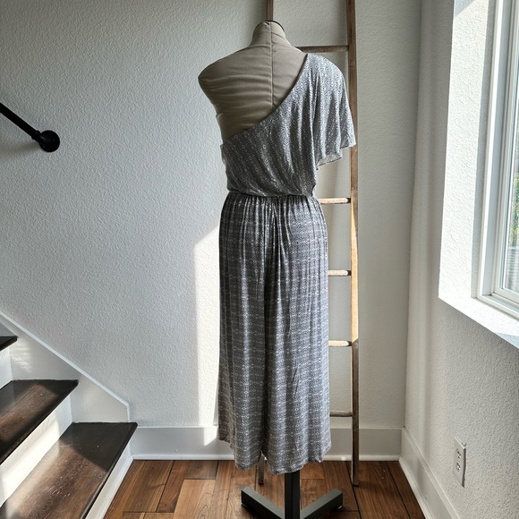 Anthropologie Maeve Jamie Cropped One Shoulder Jumpsuit sz: Large - Picture 8 of 11